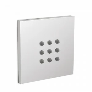 Graffio Квадратная боковая форсунка 75 × 75 мм, дождь, встраиваемая. BJ411