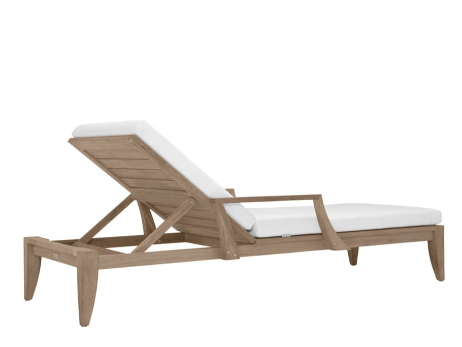 Садовая кровать из тикового дерева с подлокотниками JANUS et Cie Relais ARCH-00146502 - Вид №2