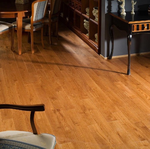 Паркет Ёлка Coswick Ренессанс Дуб Селект (Гладкая) 647,7х107,95 мм 11241104 - Вид №8