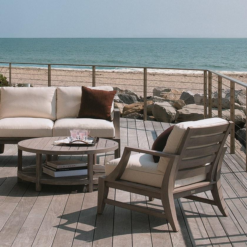 JANUS et Cie Большой центральный модуль из тика для модульного дивана Relais sun-id-1412646 - Вид №6