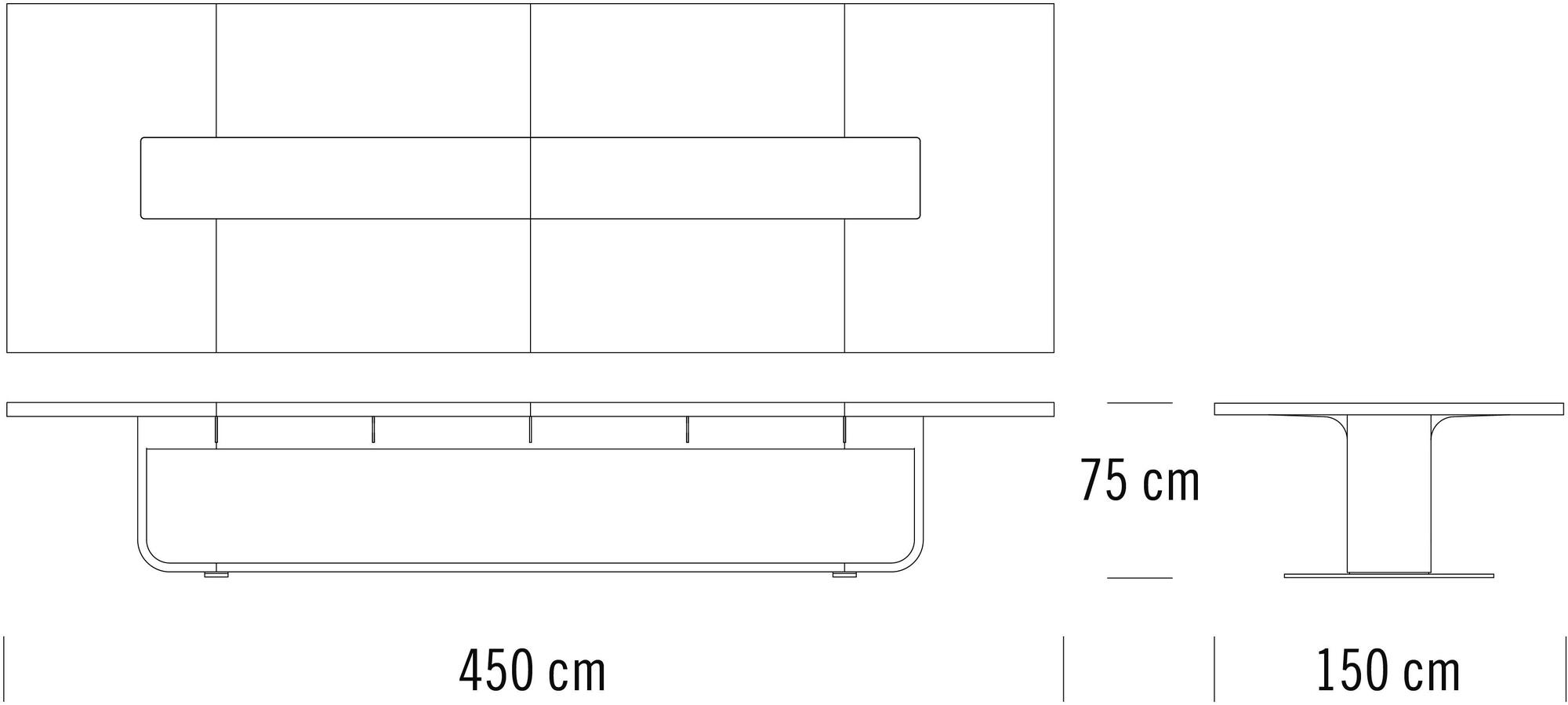 Thonet Прямоугольный стол для совещаний S 8000 sun-id-1394774 - Вид №11