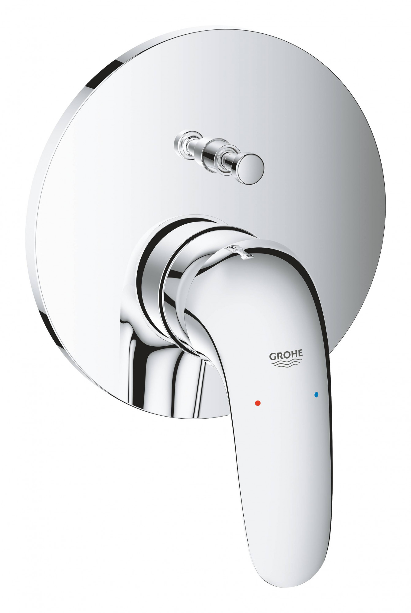 Смеситель однорычажный для ванны GROHE Eurostyle 2015 Solid, круглая розетка, хром (24047003)