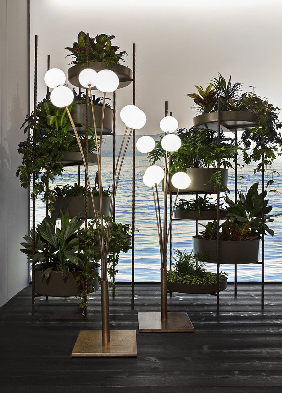 Латунь и поликарбонат светодиодные напольные лампы Exteta 10th ARCH-00057799 - Вид №1