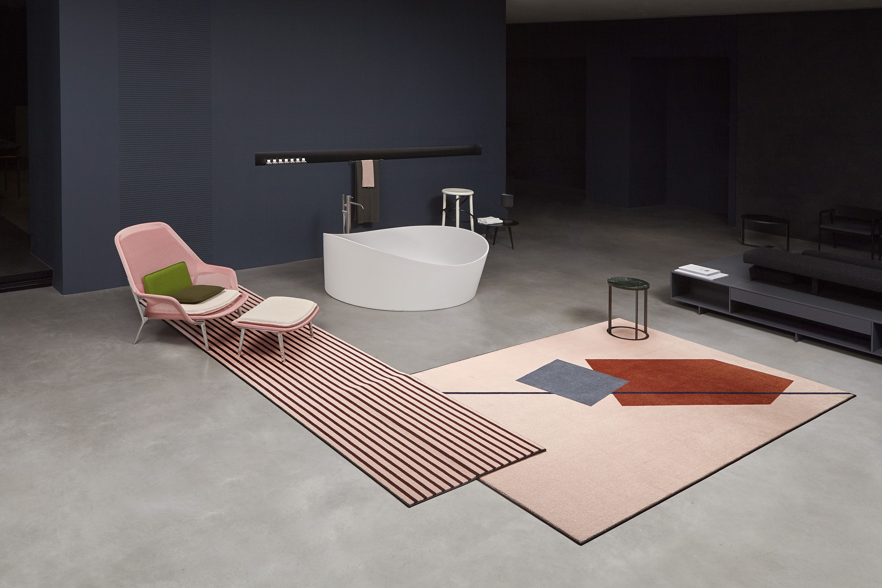 Ковер для ванной с геометрическим рисунком Antoniolupi Geometrie Volanti ARCH-00070887 - Вид №2