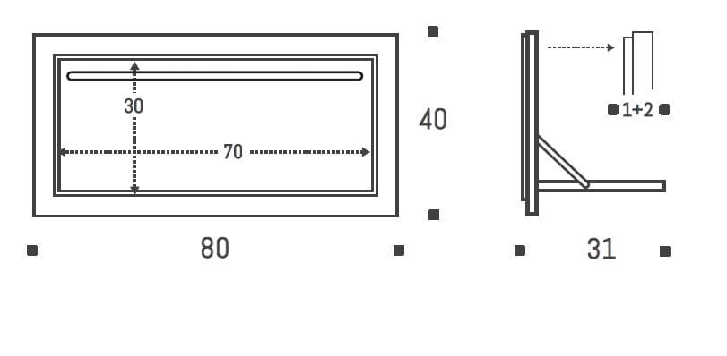 Вешалка для одежды из фанеры AMBIVALENZ Fläpps Hängrail 80x40-1 ARCH-00032048 - Вид №2