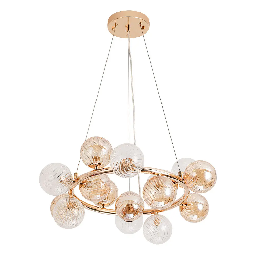 Arte Lamp Etereo - подвесная люстра с 15 плафонами в золотом исполнении 89436456 STLM-1573256