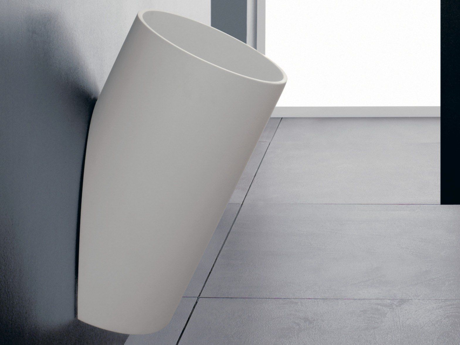 Круглый подвесной умывальник из Cristalplant® Rubinetterie Treemme блок ARCH-00031361