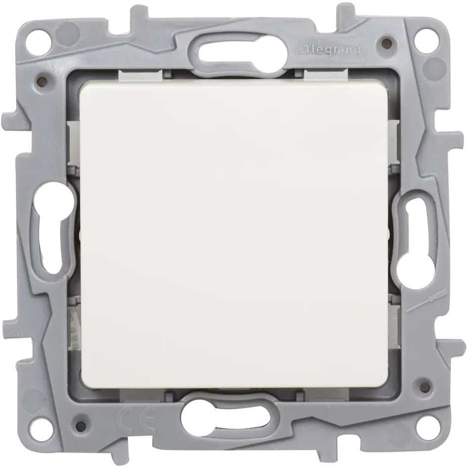 Переключатель Legrand Etika с глянцевой клавишей для скрытого монтажа 17356388