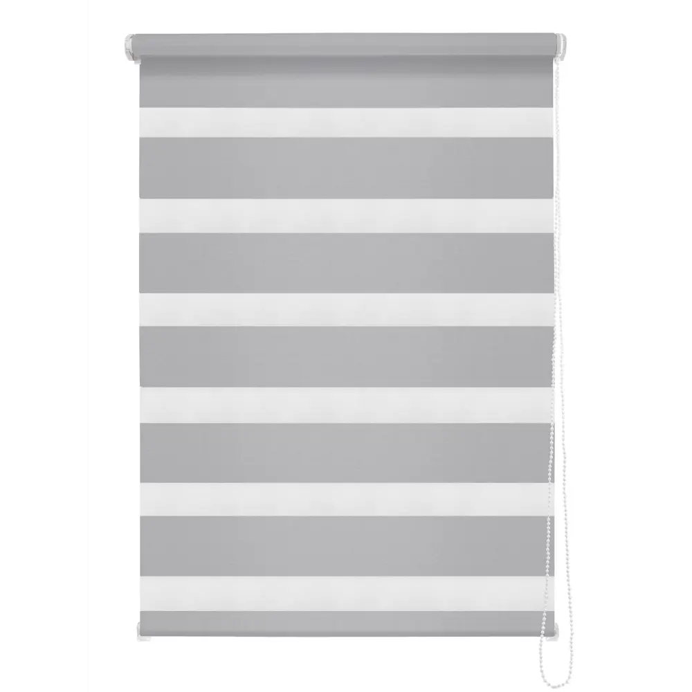 Штора рулонная день-ночь Madrid 60x160 см серая MIAMOZA Коллекция 2024г STLM-2057367