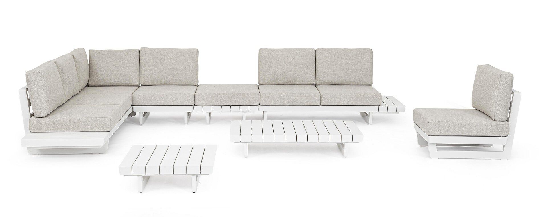 Угловой садовый диван из ткани BIZZOTTO Infinity ARCH-00091397 - Вид №5