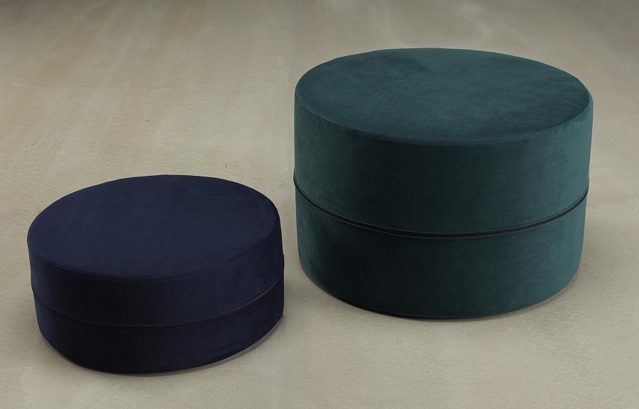 Пуф Deconstructed Ø62х40 см, черный Innovation Living 552001514 - Вид №1