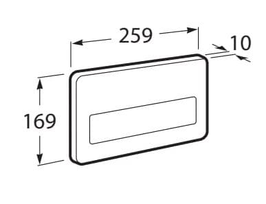 Механическая панель управления туалетом из нержавеющей стали Roca In-Wall Systems ARCH-00035306 - Вид №2