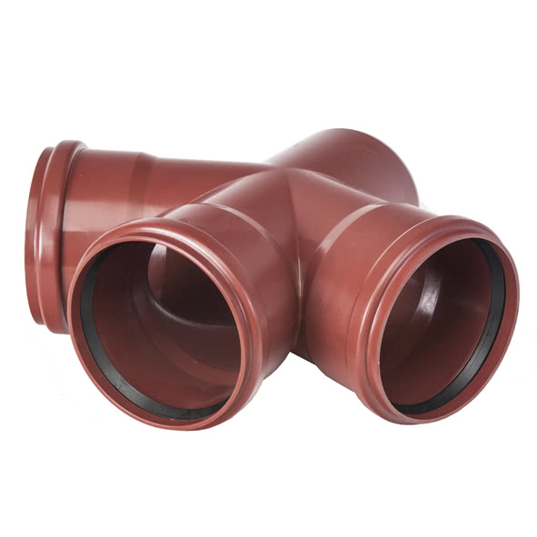 8M3167D11050 SANHA M3-167D крестовина, угол 67,5°  DN 100x50 / OD 110x50 мм  - Вид №1