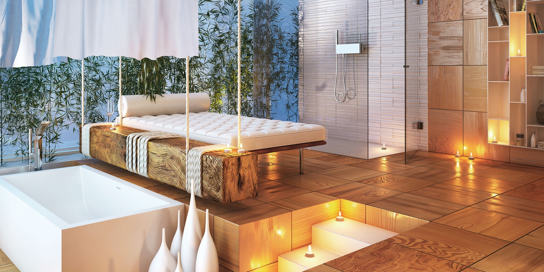 Design Ванна из Corian 1800x800x500 Double Curve Tank белая MOMA Design DBCRVTK1800 - Вид №2