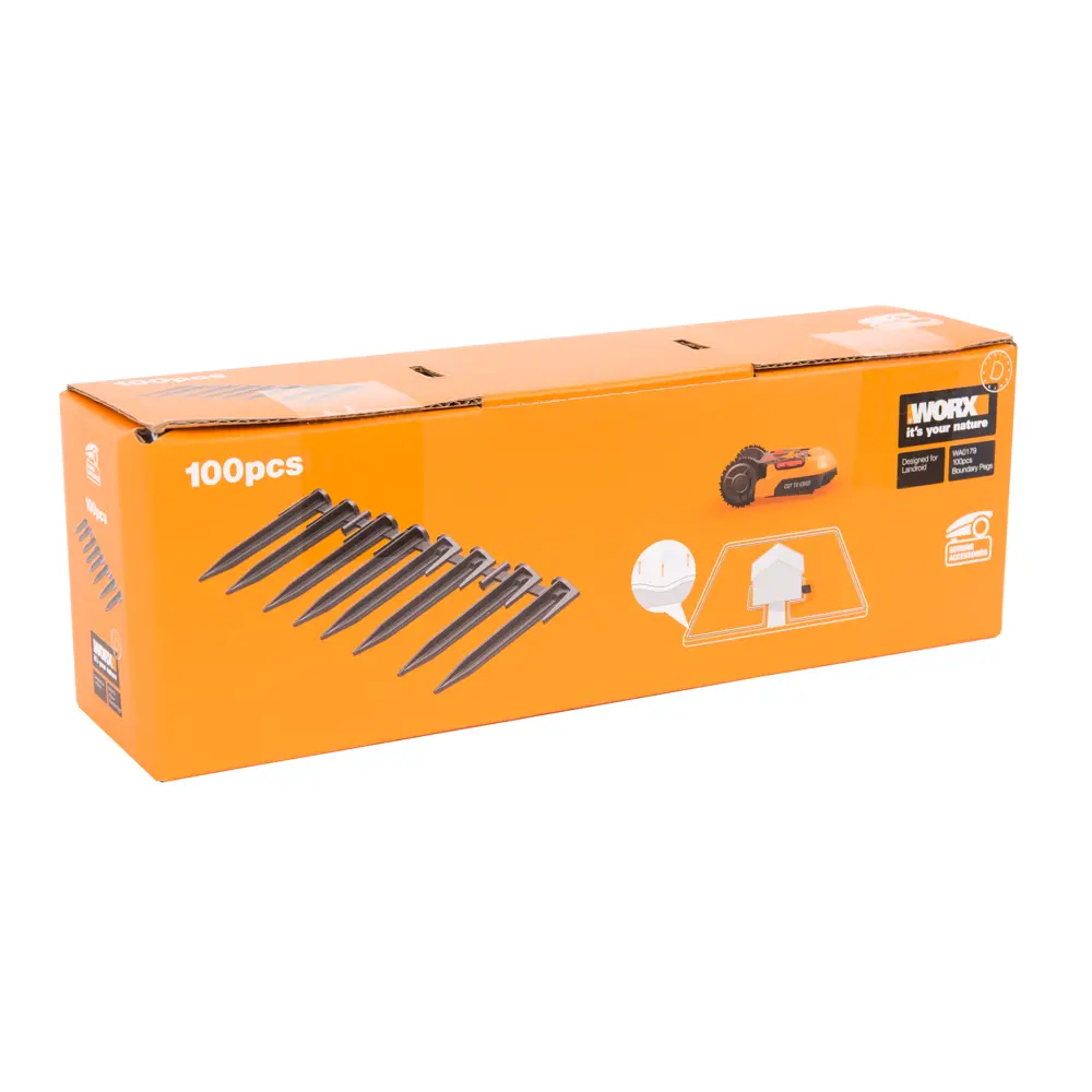 Колышки для ограничительного провода Worx, 100 шт STLM-2030450 - Вид №2