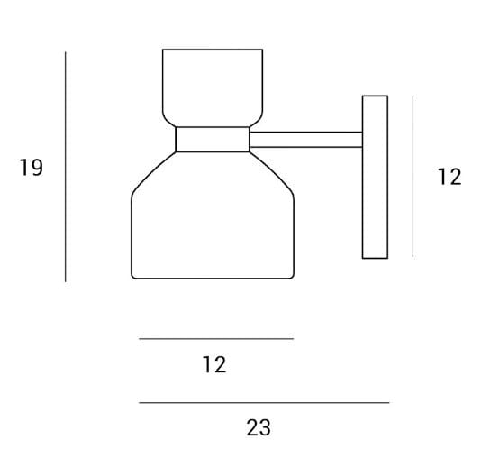 Поворотный настенный светильник из опалового стекла и латуни Miloox ARCH-00087872 - Вид №6