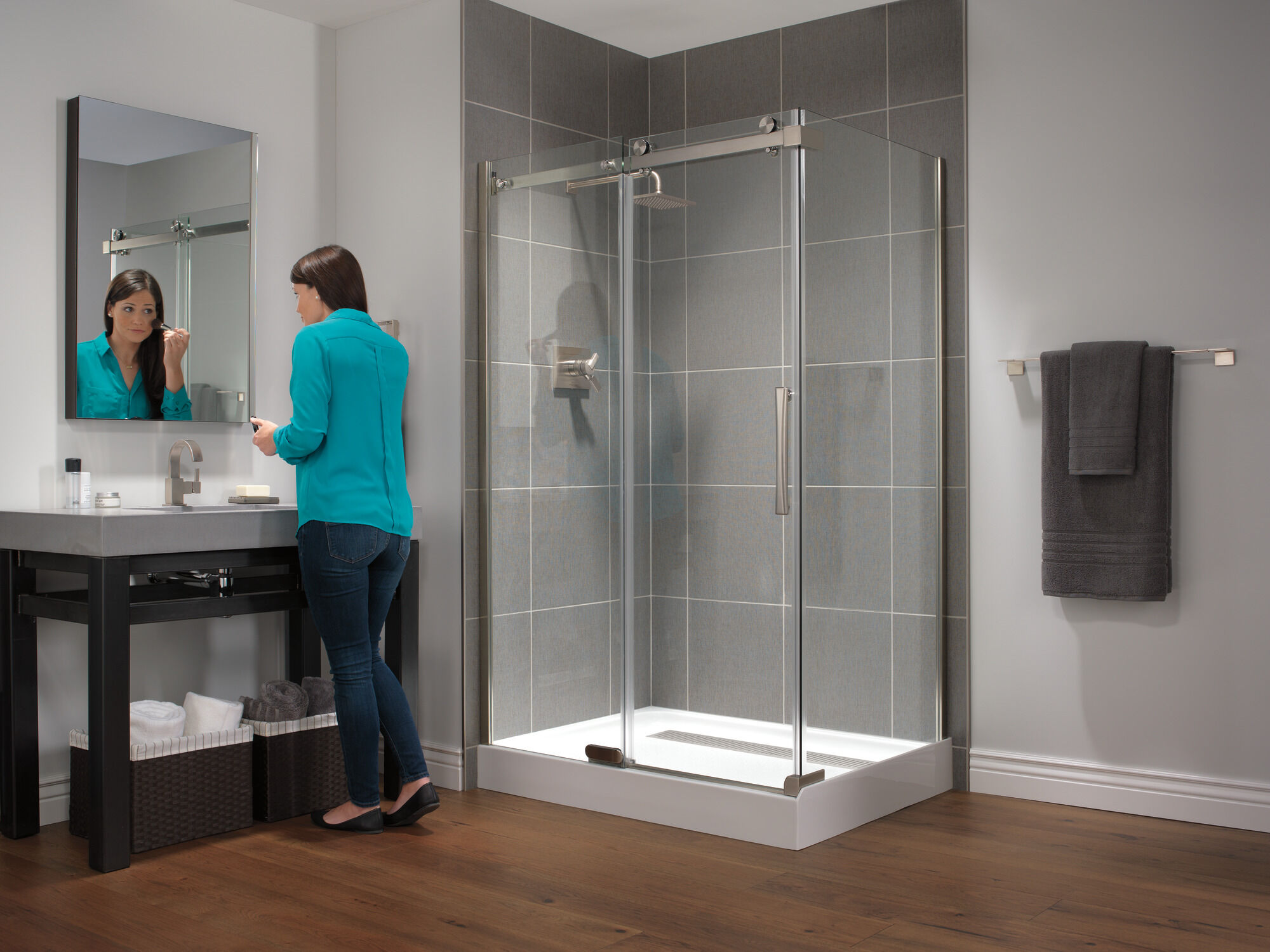 Подставка для душа 48 x 36 дюймов Delta Faucet B710912-4836-WH - Вид №21