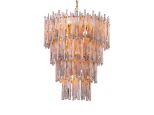 Подвесной светильник из латуни и стекла