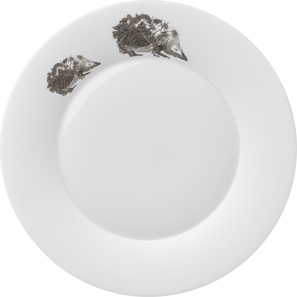 10602548 Hering Berlin Тарелка закусочная Hering Berlin "Охота" "Ежи" 23см Фарфор 