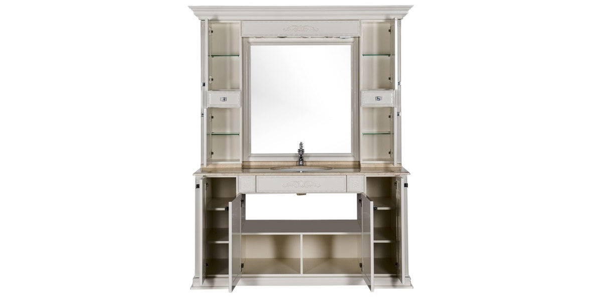 Комплект мебели Aquanet Кастильо 160 слоновая кость 00183200 - Вид №2