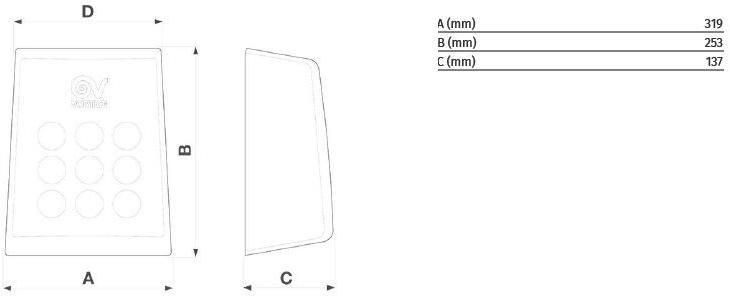 Vortice Автоматическая электрическая сушилка для рук Optimal 19229 - Вид №2