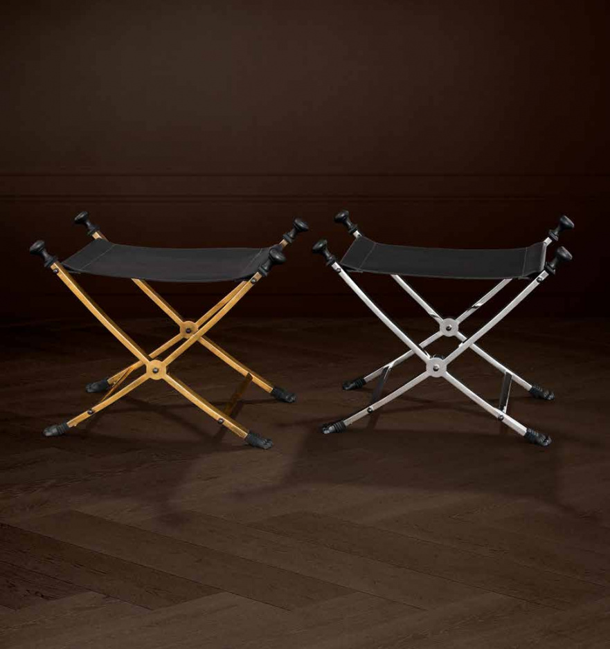 Табурет Gunzburg от Eichholtz EICHHOLTZ EICHHOLTZ 060459 Хром  - Вид №1