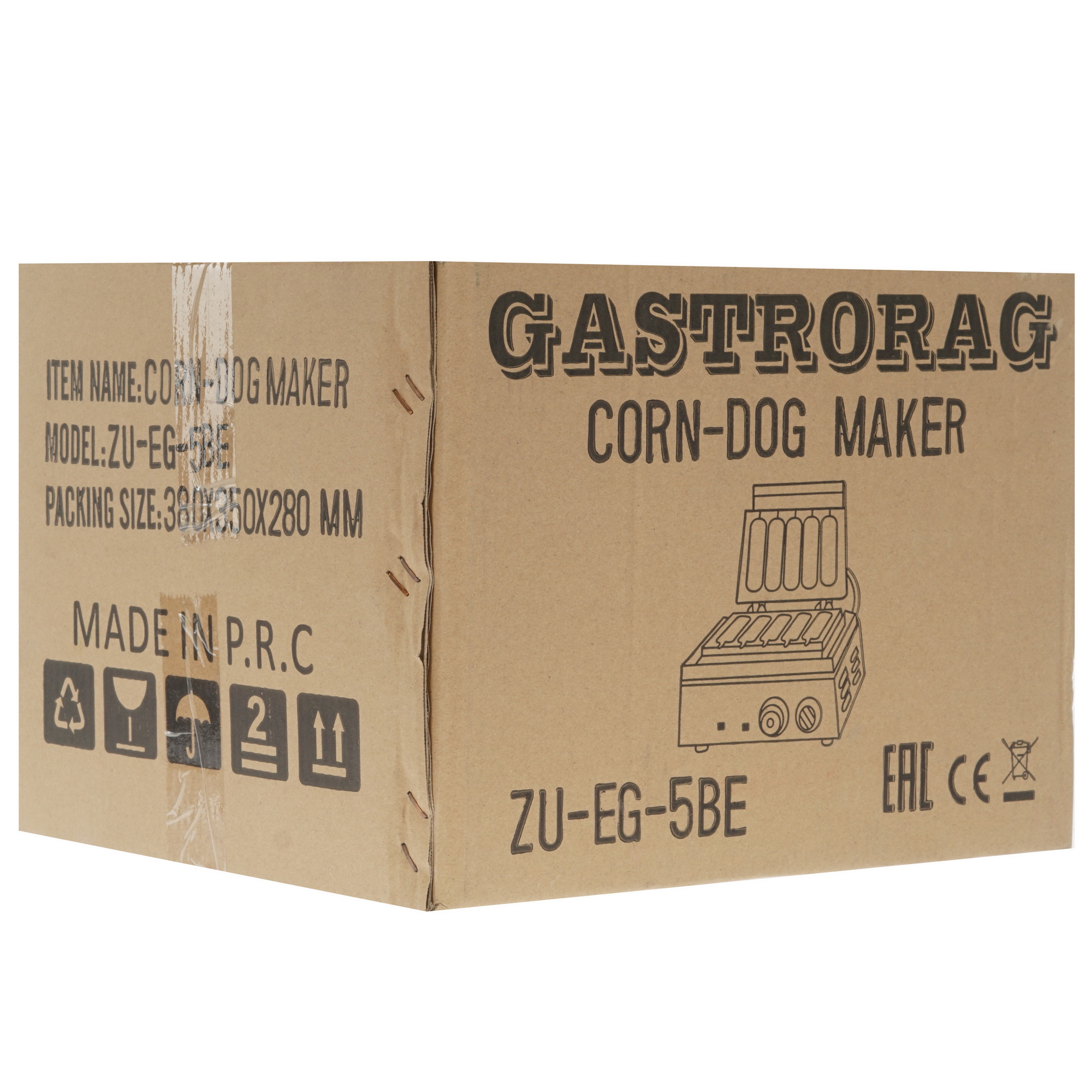 8107570 Вафельница GASTRORAG ZU-EG-5BE серебристый STDN-0143822 - Вид №5