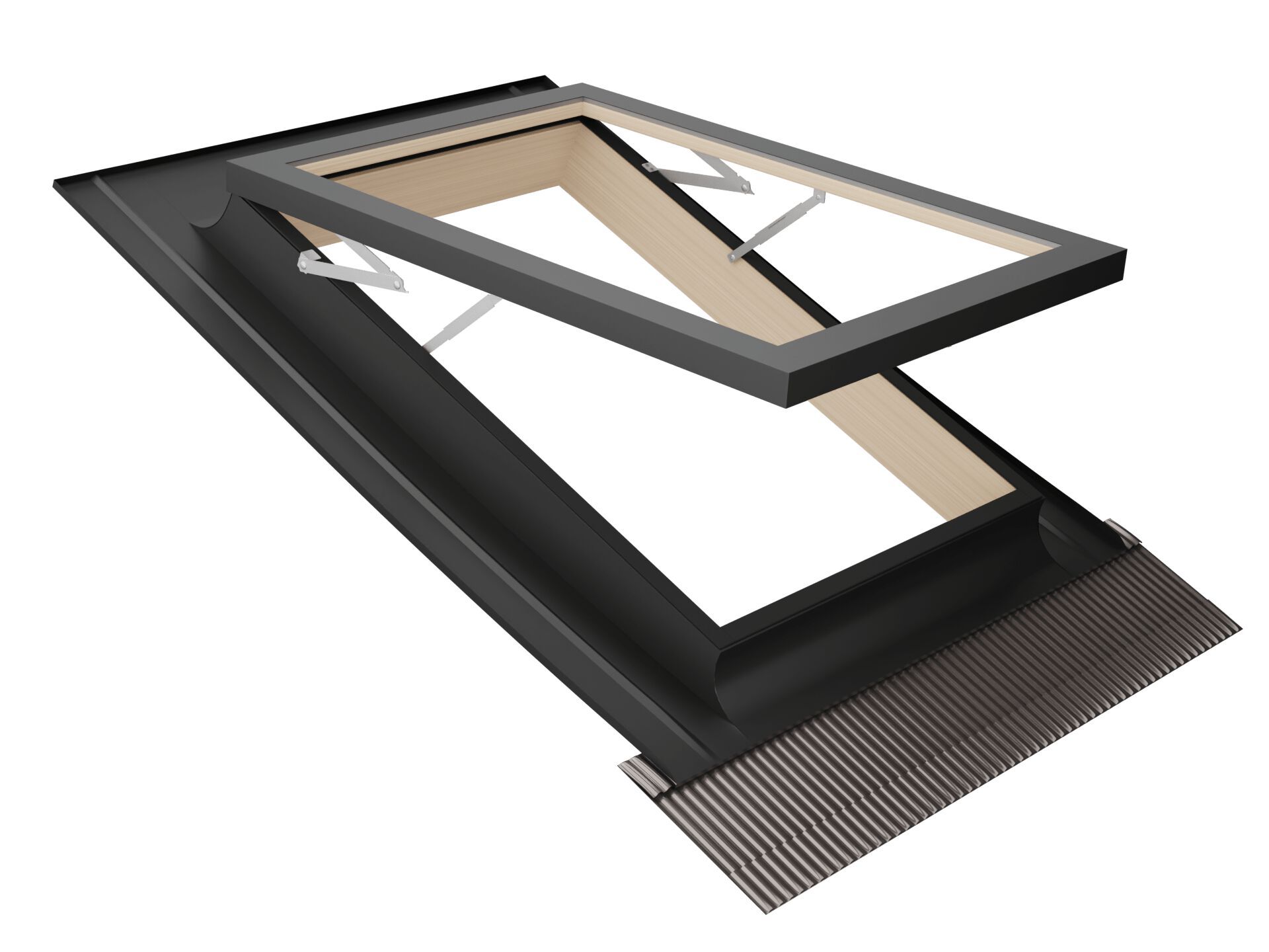 Алюминиевое и деревянное окно крыши Emica среда обитания ARCH-00108283