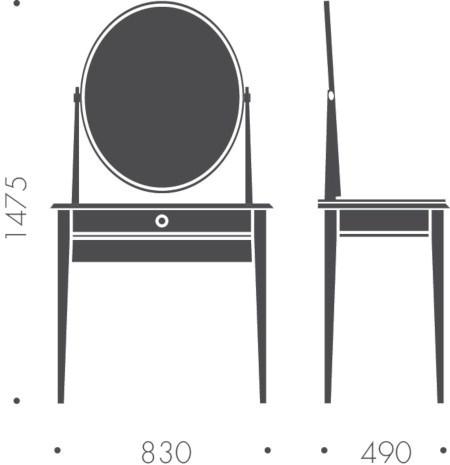 Heavens Туалетный столик из дуба Rebecca sun-id-1437641 - Вид №4