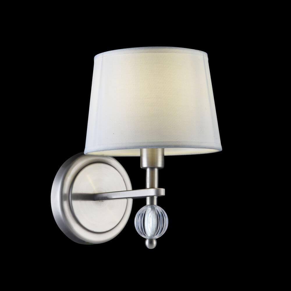 Бра с абажуром бело Milena FR5679WL-01N FREYA MILENA 00-3929250 Белый;серебро  - Вид №1