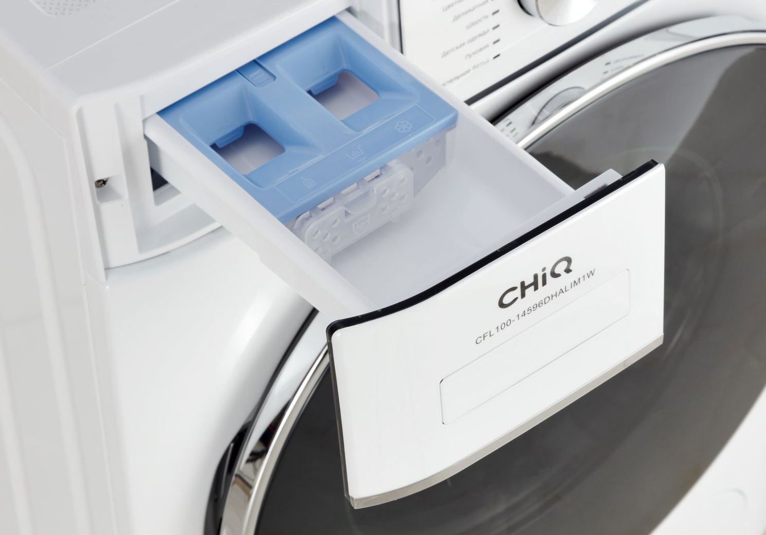 9057634 Стирально-сушильная машина CHiQ MG100-14596 (basic) белый STDN-0017813 - Вид №4