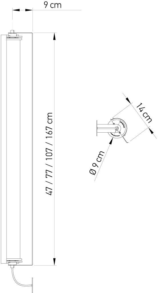 DCW éditions Бра из боросиликатного стекла с прямым и отраженным светом In the tube 360° sun-id-1391705 - Вид №5
