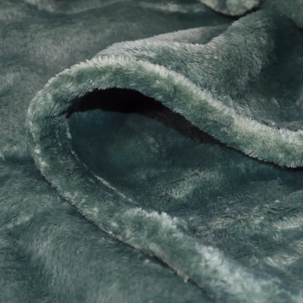 Плед фланелевый 180х200 см цвет зелёный BELEZZA STLM-2091810 - Вид №2