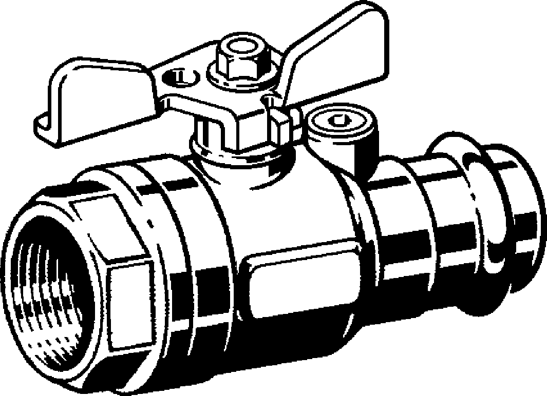 659 318 Модель 2671.3 Трубопроводные системы  Profipress G  Газовые шаровые краны Santreyd  - Вид №1