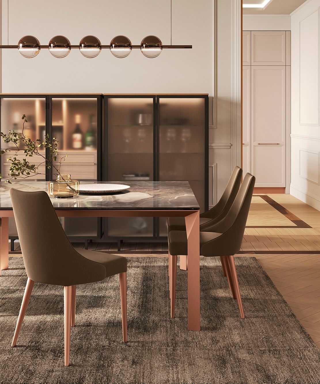 Технический керамический квадратный стол Febal Casa DANIEL ARCH-00150483 - Вид №1