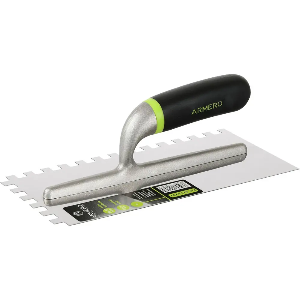 Гладилка нержавеющая сталь Armero A231/290 280x130 мм, зуб 10x10 мм STLM-2156387