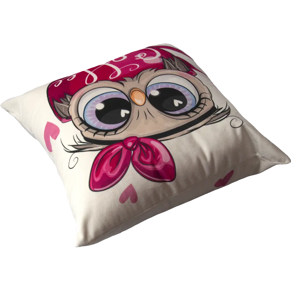 SEASONS Декоративная подушка «Сова» 40×40 см розовая 86112110 STLM-0066283 - Вид №1