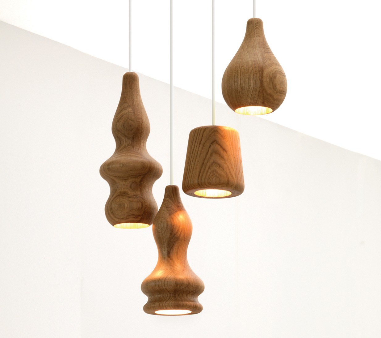 Ex.T Blub 3 Подвесной светильник из натурального дуба s-showroomEXBLUB3 - Вид №1