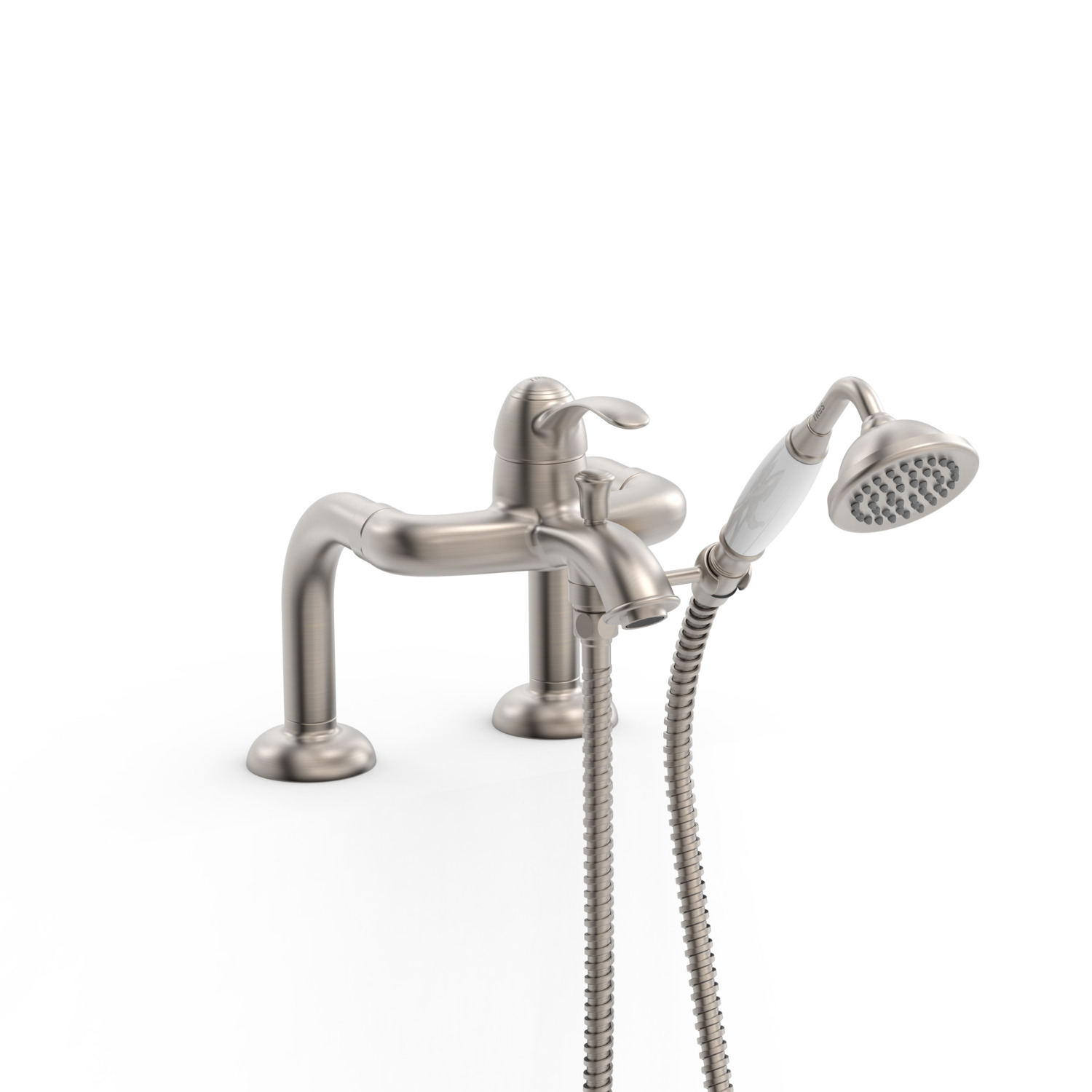 Смеситель для ванны TRES CLASIC с одной ручкой и коленными соединителями для подачи воды -24219401AC TRES 