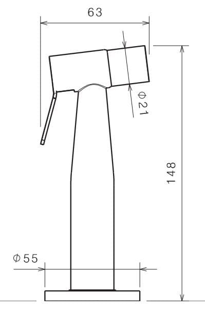 Ручной душ из нержавеющей стали Tubico Kitchen River ARCH-00082864 - Вид №2