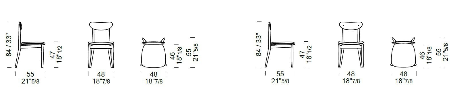 Дубовый стул с мягким сиденьем Borzalino Королева ARCH-00075886 - Вид №27