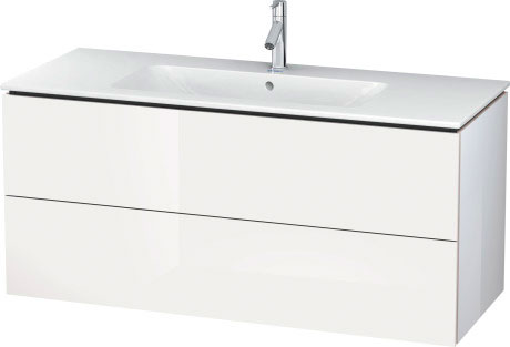 LC624306969 Тумбочка подвесная L-Cube #LC6243 1220 x 481 мм Орех брашированный (натуральный шпон) Duravit - Вид №2