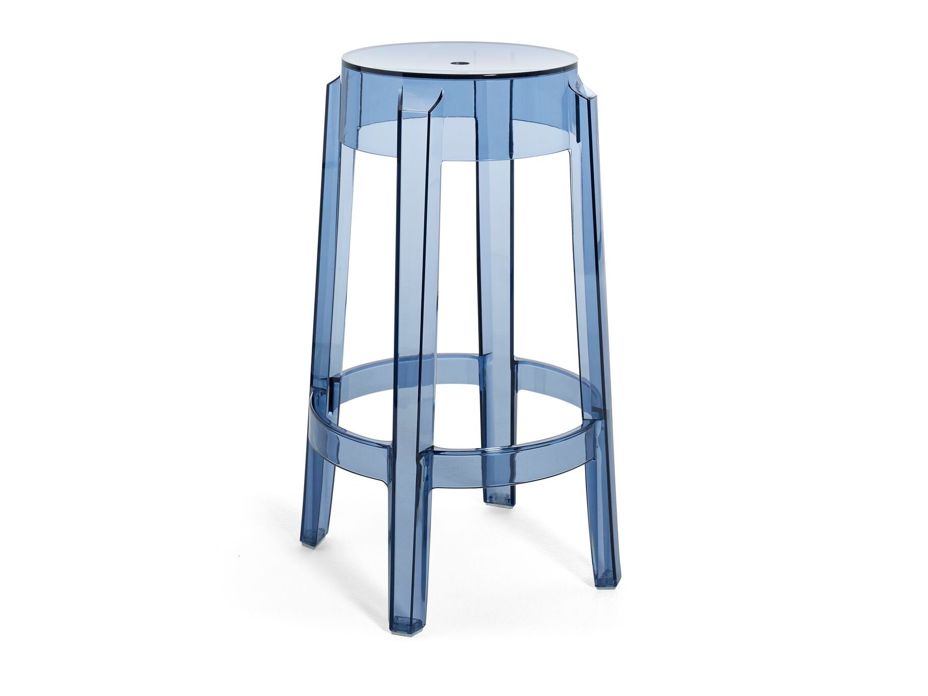 Высокий штабелируемый стул из поликарбоната с подставкой для ног Kartell CHARLES GHOST ARCH-00063123 - Вид №31