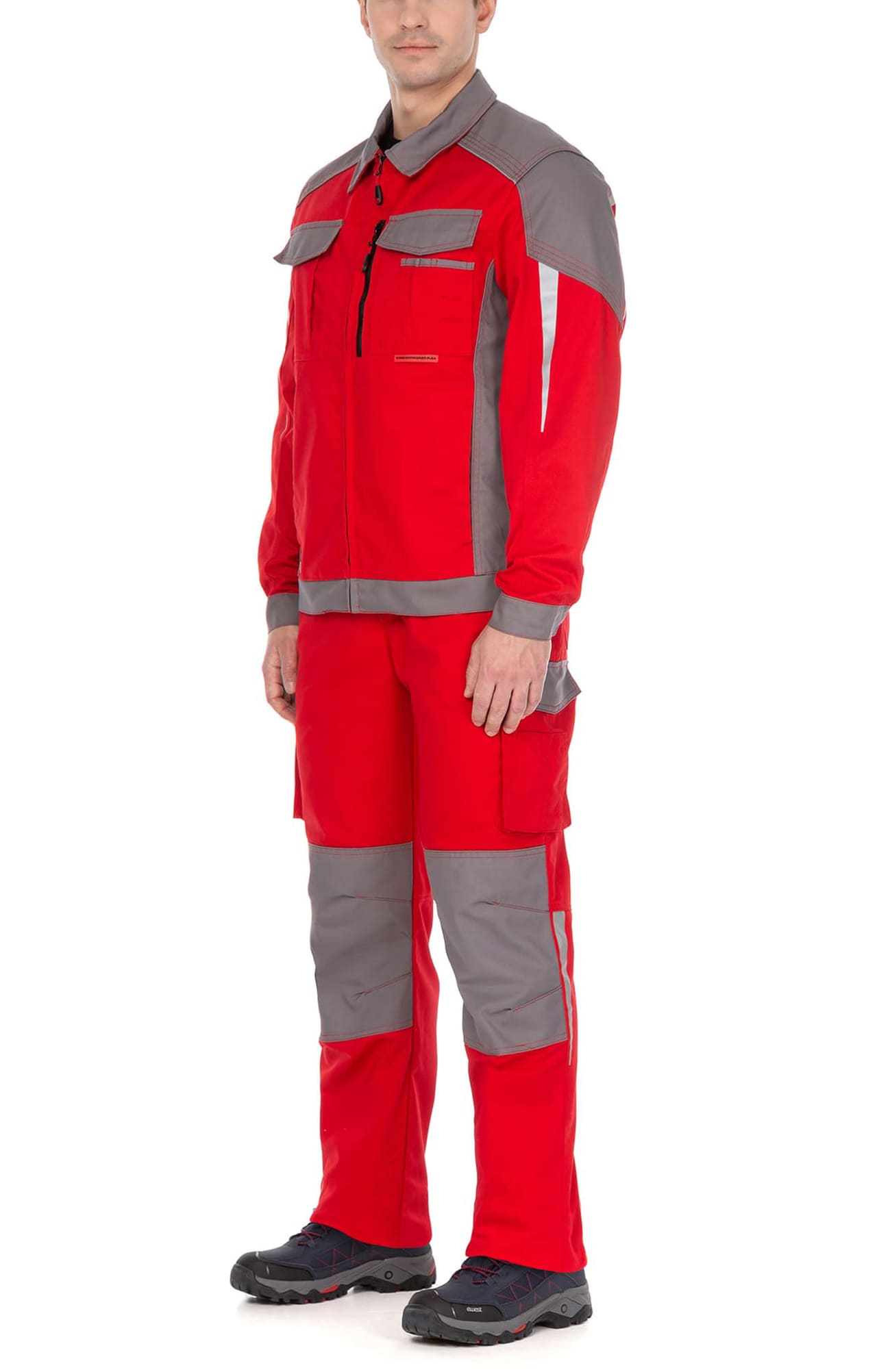 70062 Костюм  NEW красный с серым STATUS  Летняя спецодежда  размер 64-66/182-188  - Вид №9