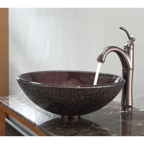 GV570-12mm-FVS1005ORB Накладная раковина на столешницу  прямоугольная Krausru 