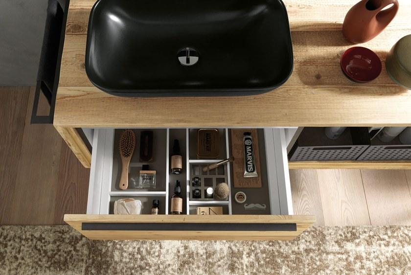 Archeda Тумба под умывальник из дерева с вешалкой для полотенец Wood sun-id-1429284 - Вид №3