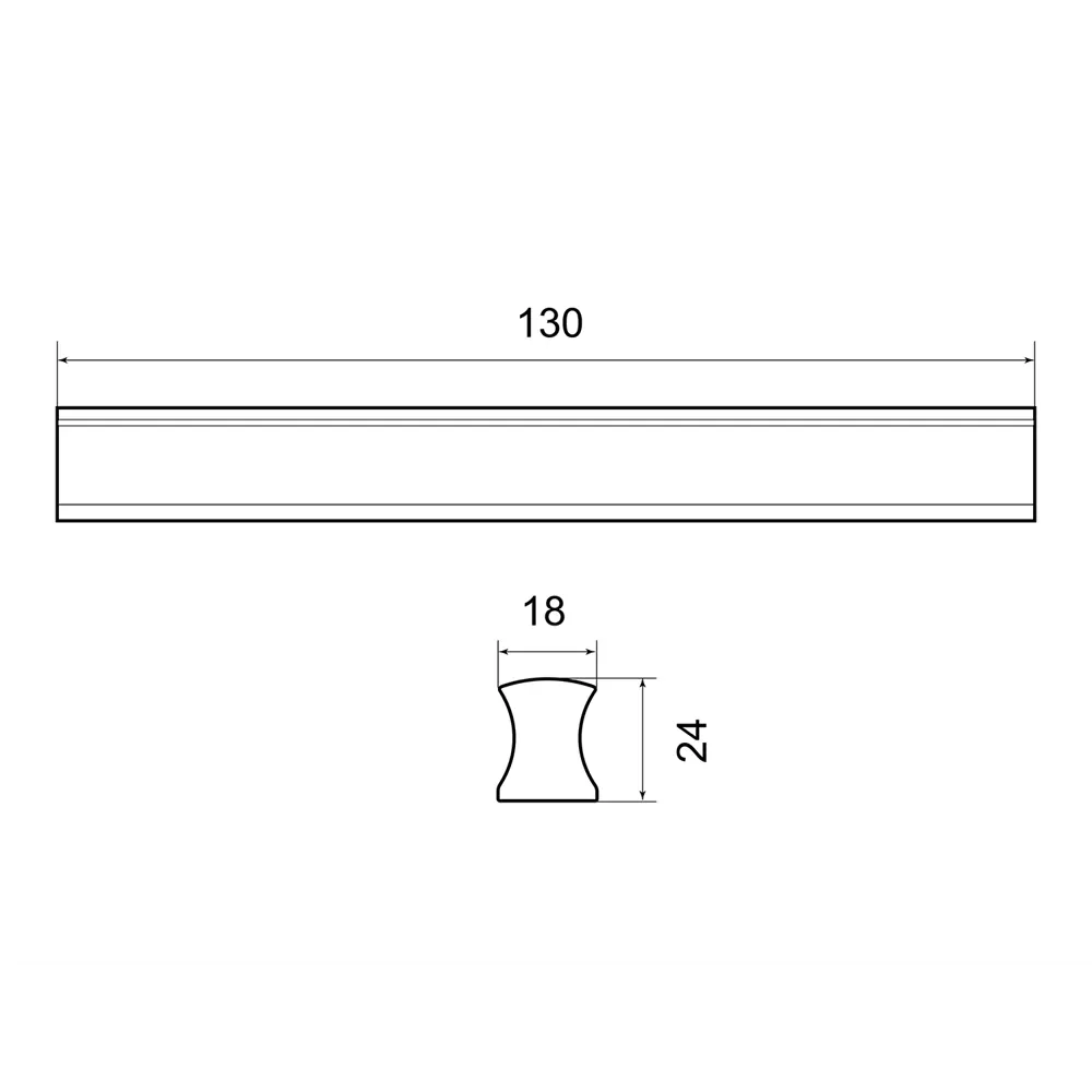 86899842 Ручка-скоба мебельная Geoco дерево 96 мм цвет коричневый STLM-1008719 PALLADIUM  - Вид №2