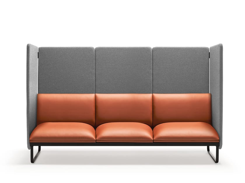 Кожаный диван с высокой спинкой Quinti Sedute Loft X ARCH-00068930