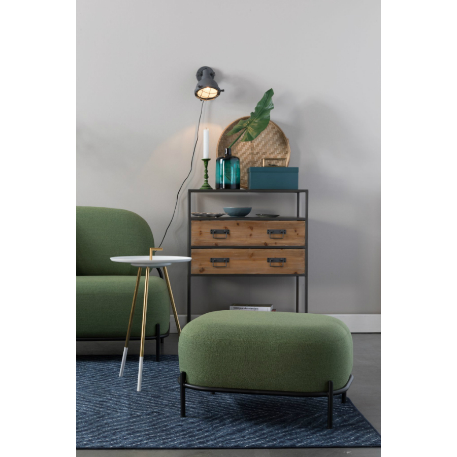 Пуф Polly, зеленый White Label Living 3300027 - Вид №1