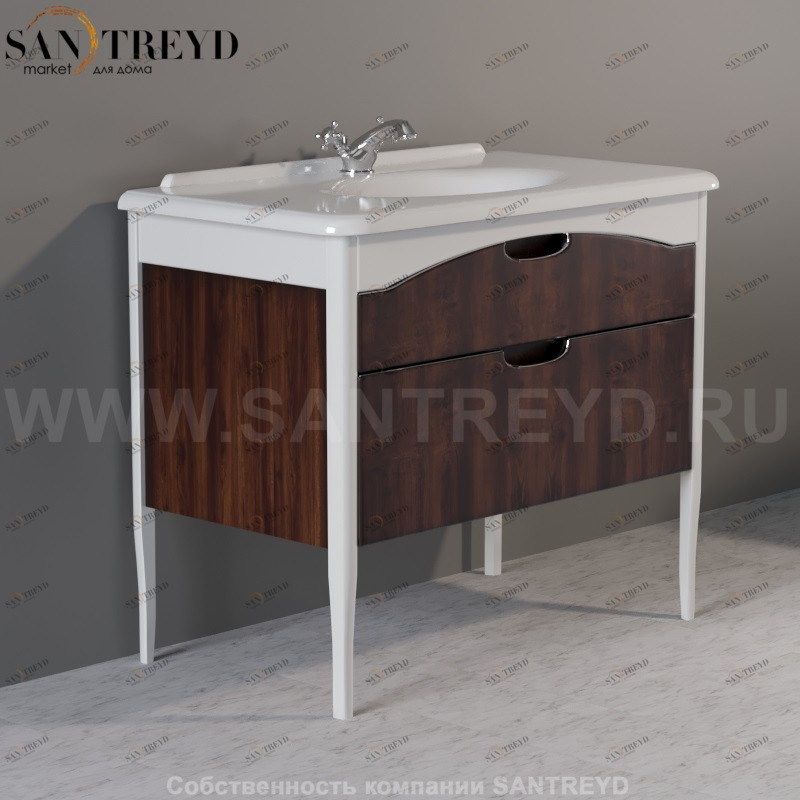 920140 Мебель напольная из дерева под консоль арт. 1049, 100x55. Retro Kerasan